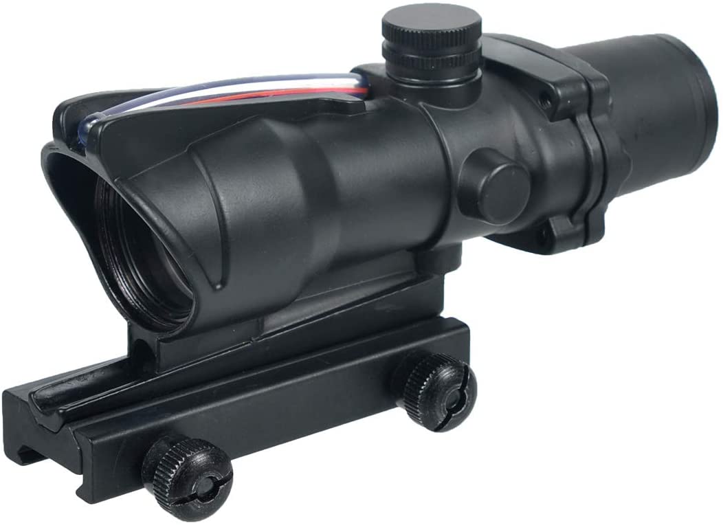 High Quality AC*G 4X32 With R*R Real Fiber Optics Red Green Illuminated Chevron Glass Etched Reticle Optical Scope Hunting Sight