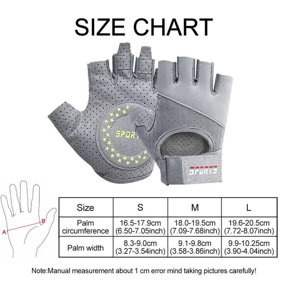 1 pair of breathable exercise gloves weightlifting gloves used for gym cycling exercise fitness training excellent grip and cushionW241018
