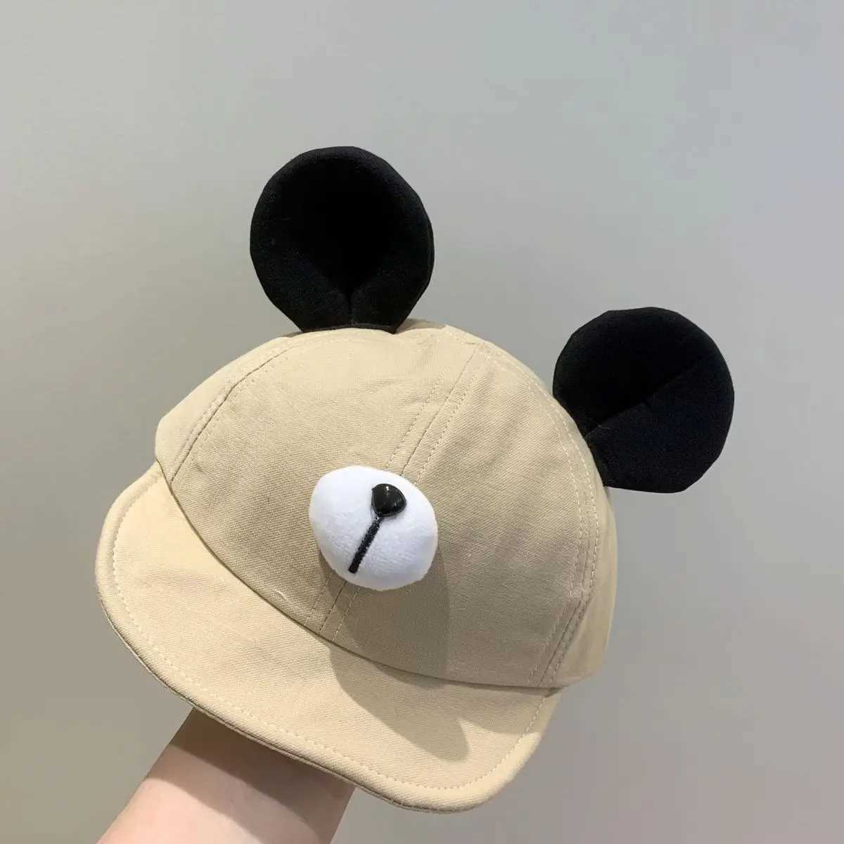 Cute Bear Ear Baby Hat Kids Boy Girl Soft Cotton Peaked Bonnet Caps Children Casual Sun Visor Hats LX241018