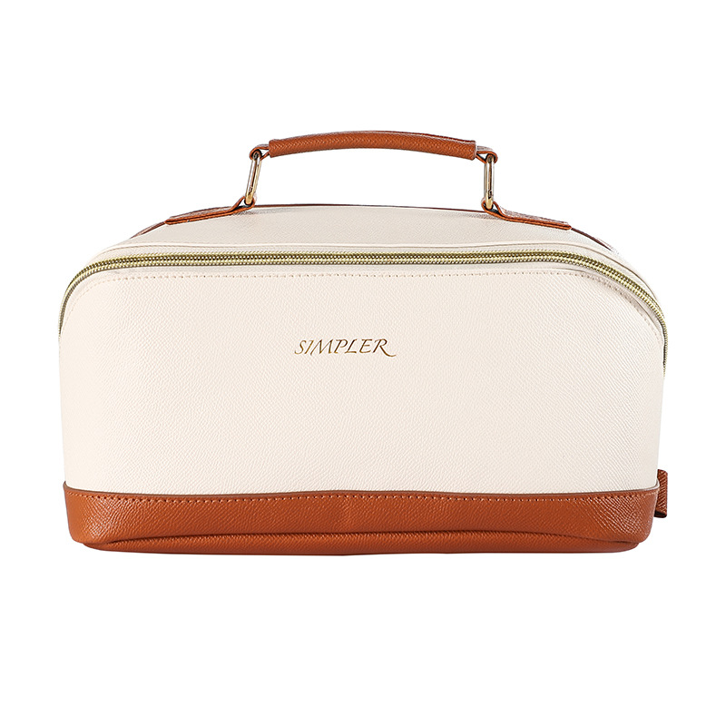 The tote bag new palm print PU handheld cosmetic bag portable travel waterproof storage bag large capacity advanced high value wash bag