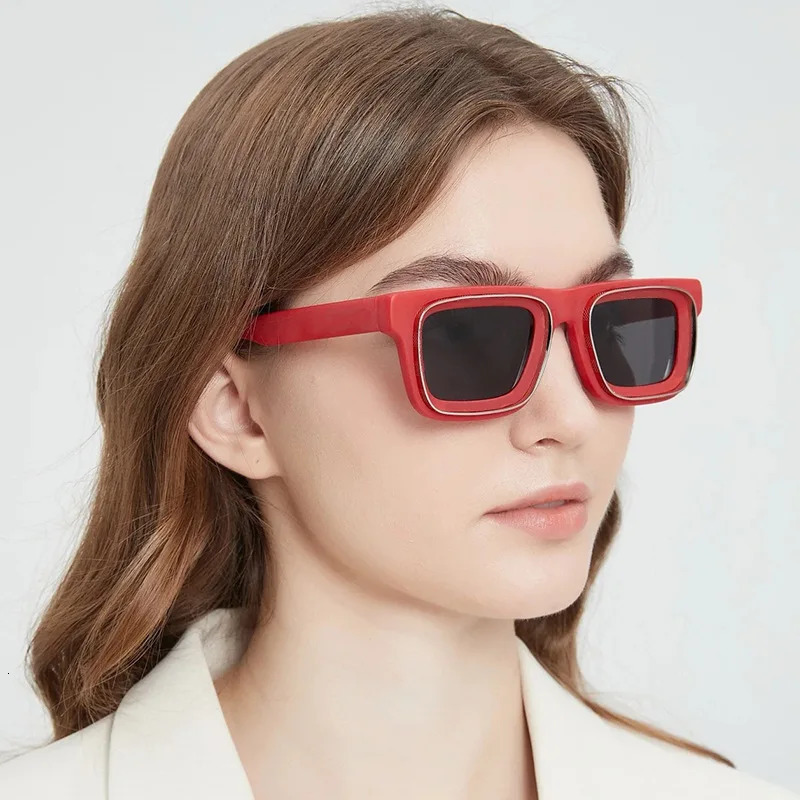 10 Piece Set Sunglasses Wholesale Women Fashionable Big Frame Rectangle Eyewear Trendy Outdoor Unisex UV400 Shades Sun Glasses 241007