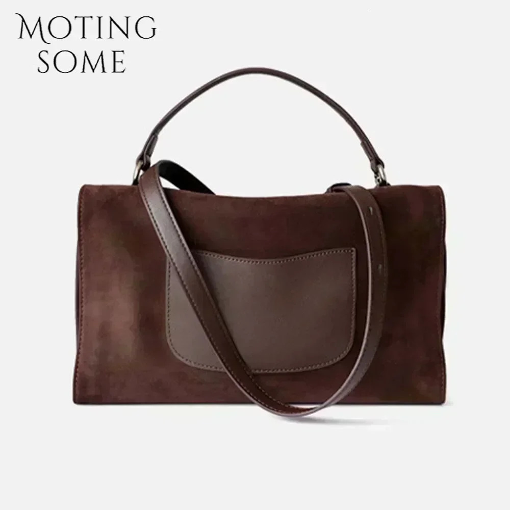 MS Leather Women Bags Crossbody Bag Soft Frosted Cowhide Boston Handbag Autumn New Daily Purses Casual Tote 2023