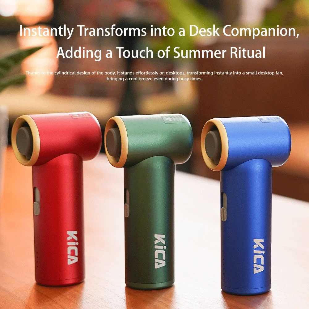 Mini Turbo Jet Fan Turbine Outdoor Jet Brushless Motor Portable Handheld Cooling Appliance Blower Kica USB Recharge Hair DryerXJ241017