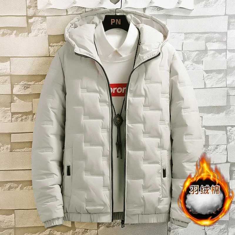 Winter Trendy Parkas Cotton-padded Coats Jacket Men Parkas Outdoor Hooded Coat Casual Windbreaker Thick Warm Coat Men Jacket LX241018