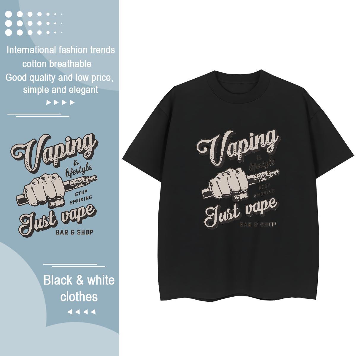 High Quality T-Shirts 230g Cotton tool Street Wear DIY Printed O-Neck Short Sleeve Couples T Shirts Fashion Clothes