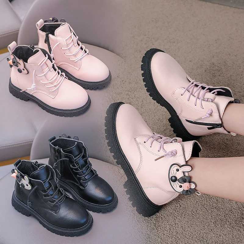 Boots Girls boots childrens short boots soft soled ankle boots princess boots childrens shoes girls winter shoes girls Botas Mujer Tenis H241018
