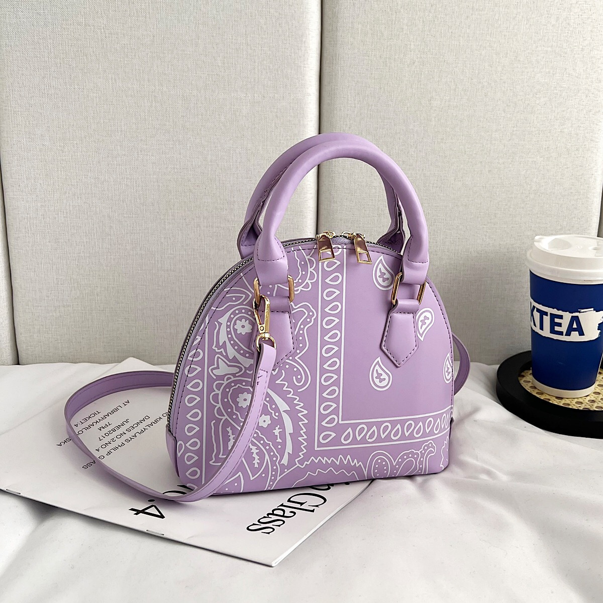 2025S Fashion Designer Women Handbag Shell Clutch Totes Purse Tote Leather Shoulder Ladies Crossbody Bag