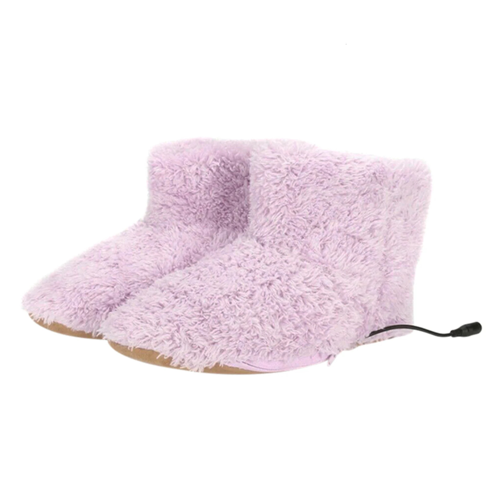 Winter USB Warm Shoes Plush Warm Electric Sliding Feet Washable Mens Comfortable Snow Boots Coral Velvet Socks241018