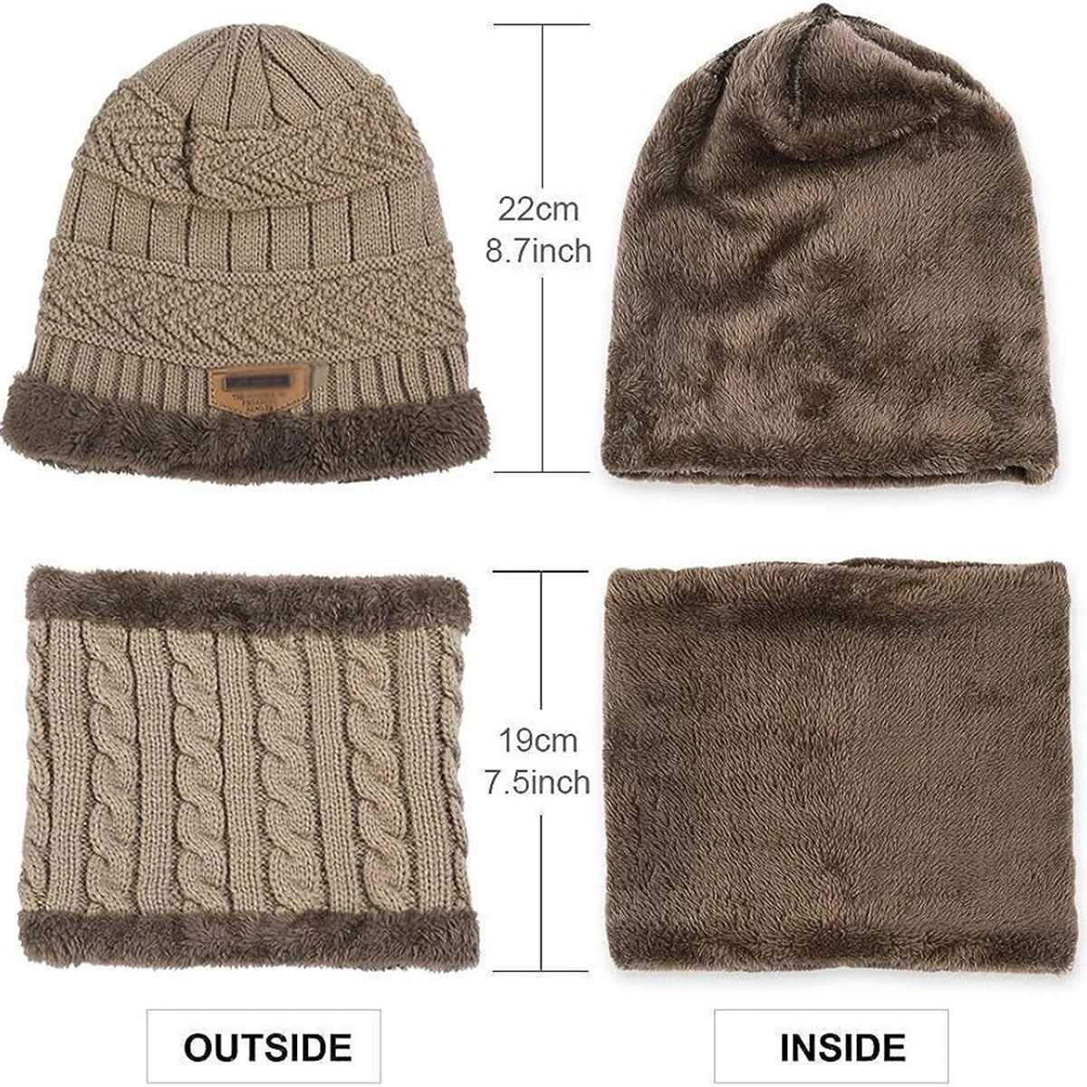 5-14 Years Kids Warm Knitted Hat Scarf Set Children Autumn Winter Hat Soft Knitted Cap Bonnet Infant Kids Hat For Boys Girls LX241018
