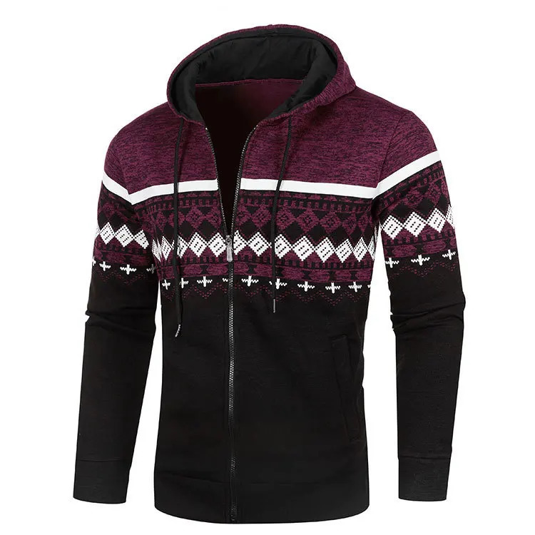 Winter Fashion Sweater Coats Men Warm Knitted Cardigan Korean ZipUp Knitwear Hooded Knit Jacket Man Clothing 241018