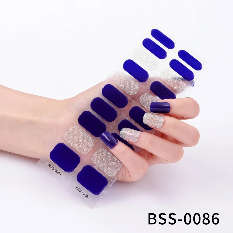 20pcs Gel Stickers Nail Art Supplies Baked Light Po Sticker Europe and The United States Semi Curing Nail Decals 241017