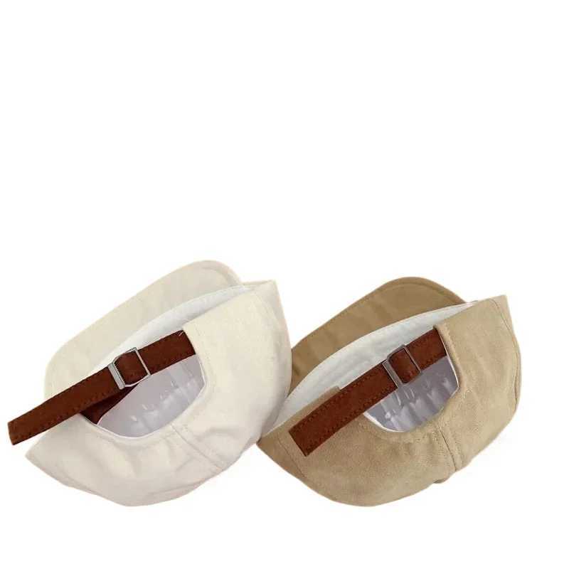 6-36M Baby Baseball Cap Childrens Black White Simple Solid Color Soft Cotton Boys Girls Hats Kids Big Brimmed Adjustable Hats LX241018
