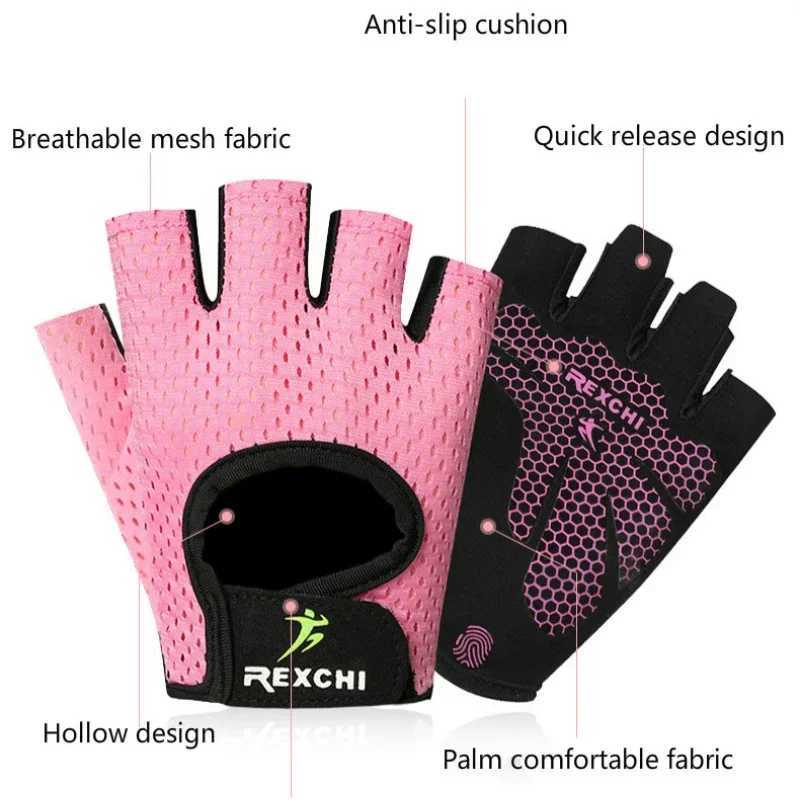 Profound Fitn Gloves Anti slip Yoga Exercise Half Finger Mens Strength Enhancement Hand Protection Bicycle StudioW241018