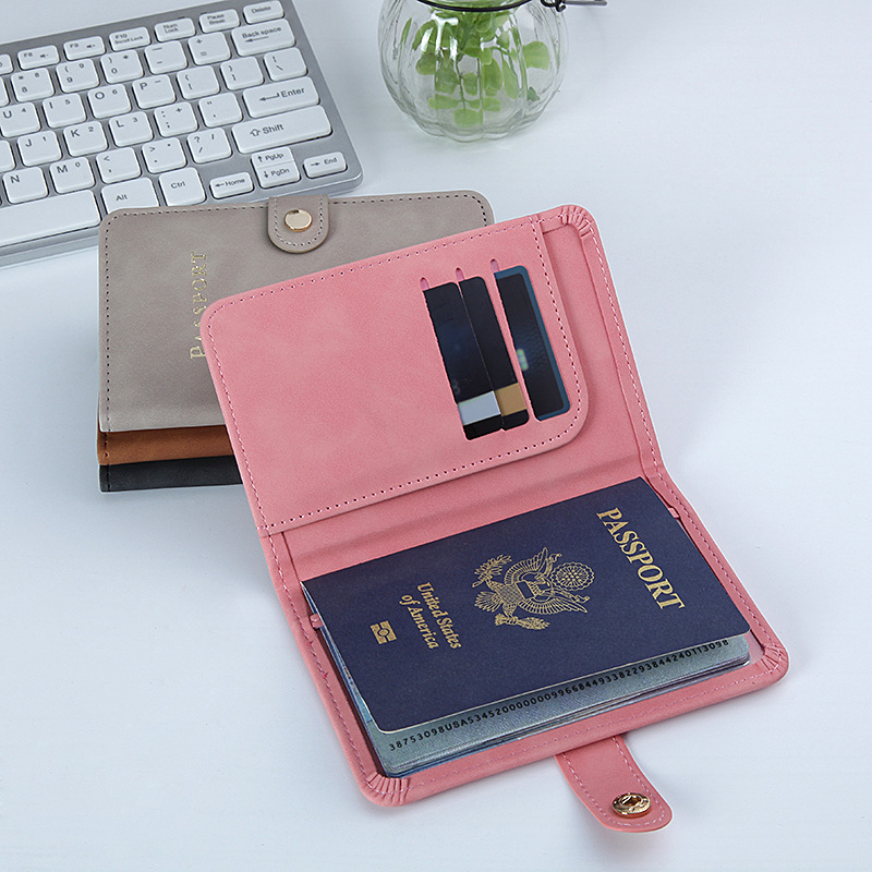 Passport Holder Cover Classic Travel Wallet Card Holder Pu Leather Wallets for Business Style