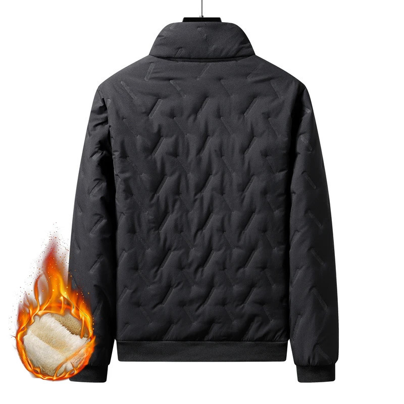 Prowow Autumn Winter Jacket Men Warm Thicken Jackets Waterproof Jogging Casual Coat Fashion Loose Grey Parke 241018