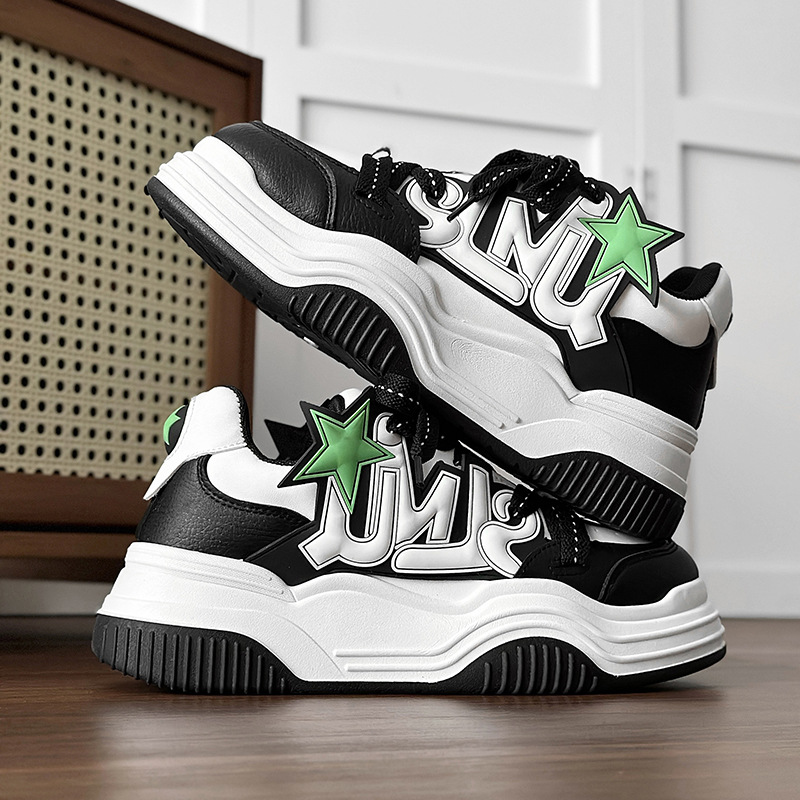 Men's New Thick Soled Height Increasing Fashionable Casual Sports Shoes
