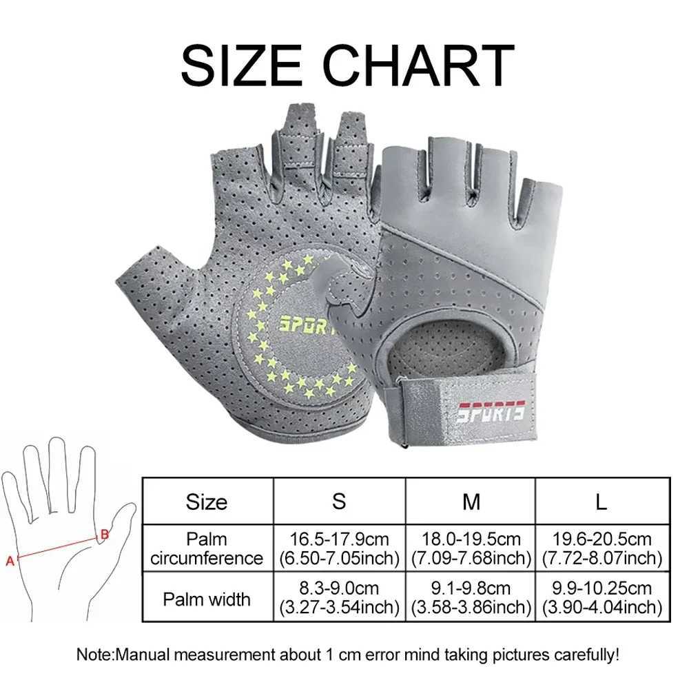 1 pair of outdoor exercise gloves male and female weightlifting gloves cycling gym training breathingW241018