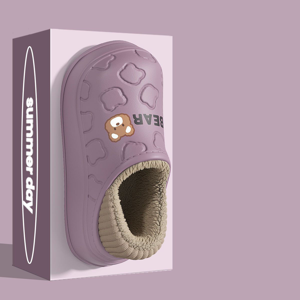 Indoor Waterproonti-Slip Warm Cotton Couple's Slippers for Autumn and Winter 2024