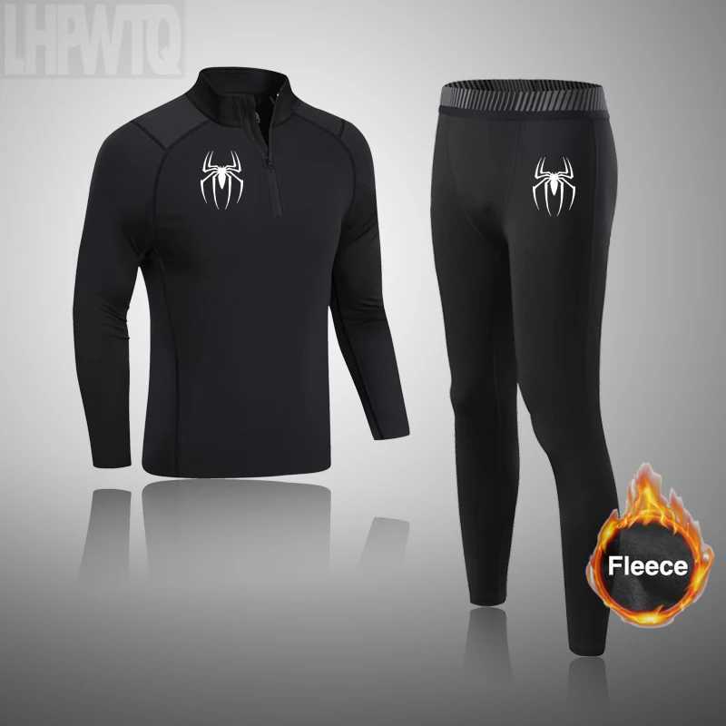 Men's Thermal Underwear Winter Thermal Underwear Men Long Johns Sets Flce Warm ski Thermal Underwear Sports Winter Thick Thermo Underwear Sets Y2