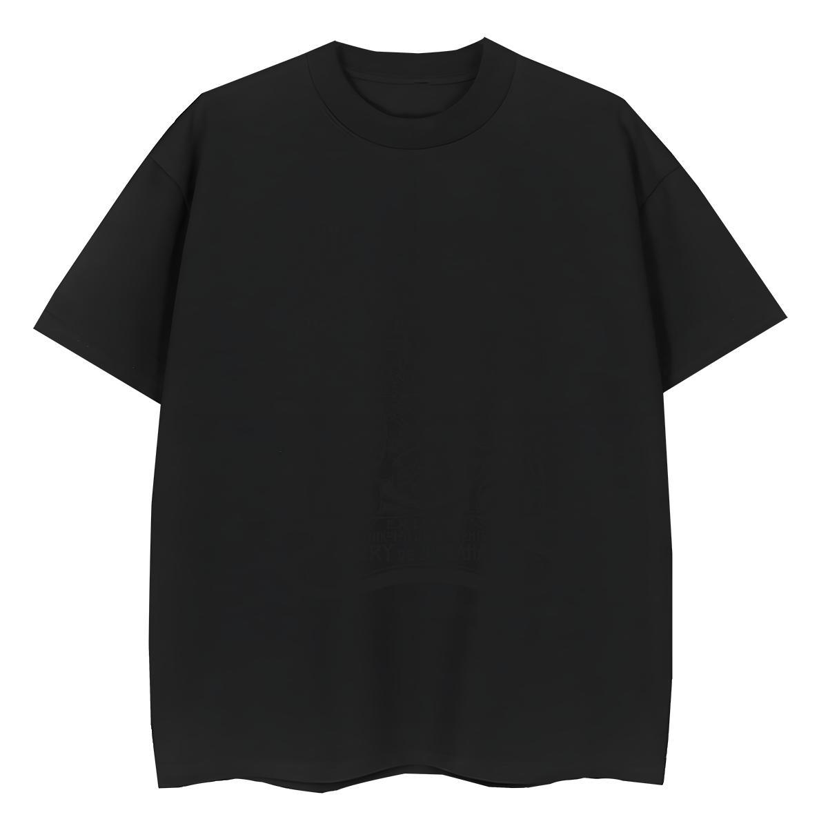 2024 DIY Womens T Shirts 230g Pure Cotton Crew Neck Breathable Summer Casual The Cross Couples T Shirts 5A Plus Size Cartoon Top Tees