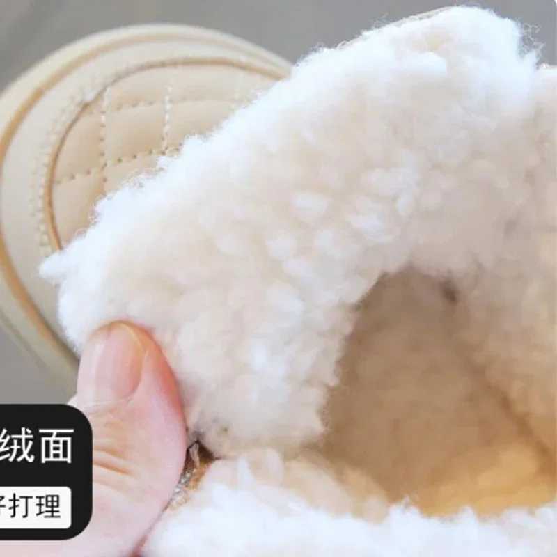 Boots Winter childrens snow boots plush warm baby shoes toddler shoes baby cotton shoes H241018