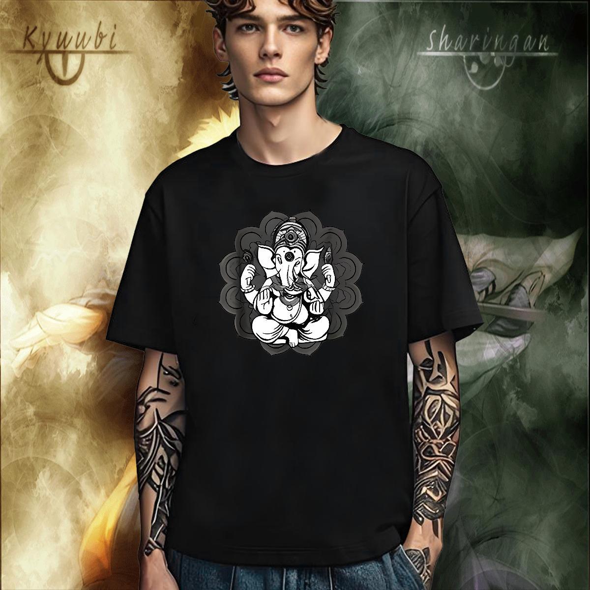 Designer Man T Shirts 230g 100% Cotton elephant Street Wear Custom Anime Breathable Short Sleeve Men Tees Factory Direct Tees Shirts