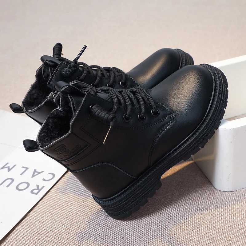 Boots Womens leather boots with waterproof and anti slip zipper winter outdoor low cut flat Hl womens cotton boots size 26-37 Sandas De Mujer H241018