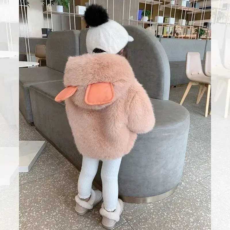 Girls Winter Coat New Cotton Thick Cute Childrens Winter Coat M241018