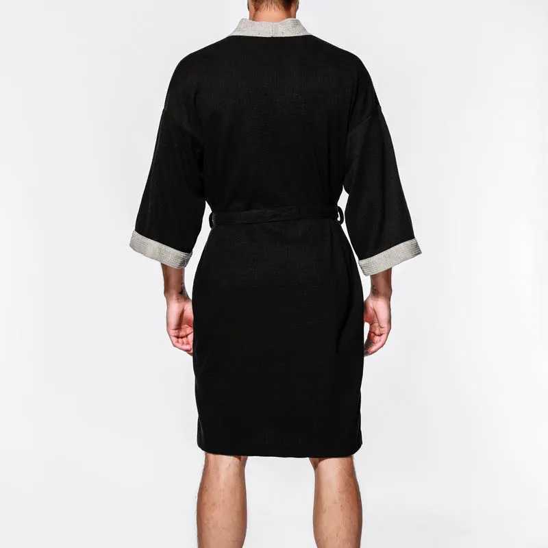 Spring summer Mens bathrobe 7XL Bust 140cm 6XL 5XL Loose cotton bathrobeXJ241018