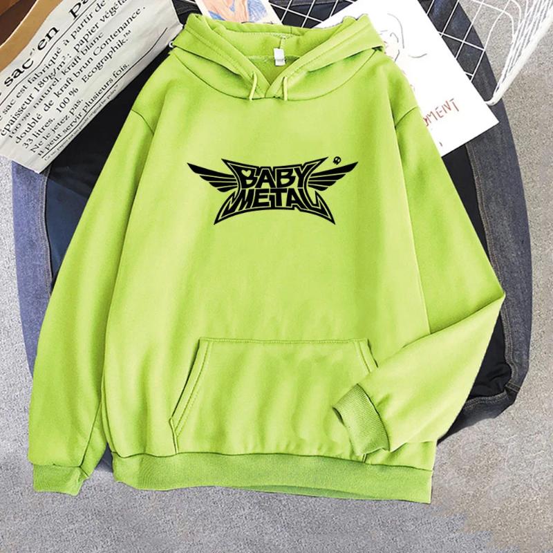 Mens Hoodies BABYMETAL Mental Fashion Men Streetwear Casual Long Sleeve Hooded Pullovers Hip Hop Winter Unisex Hoodie Sudaderas Boys