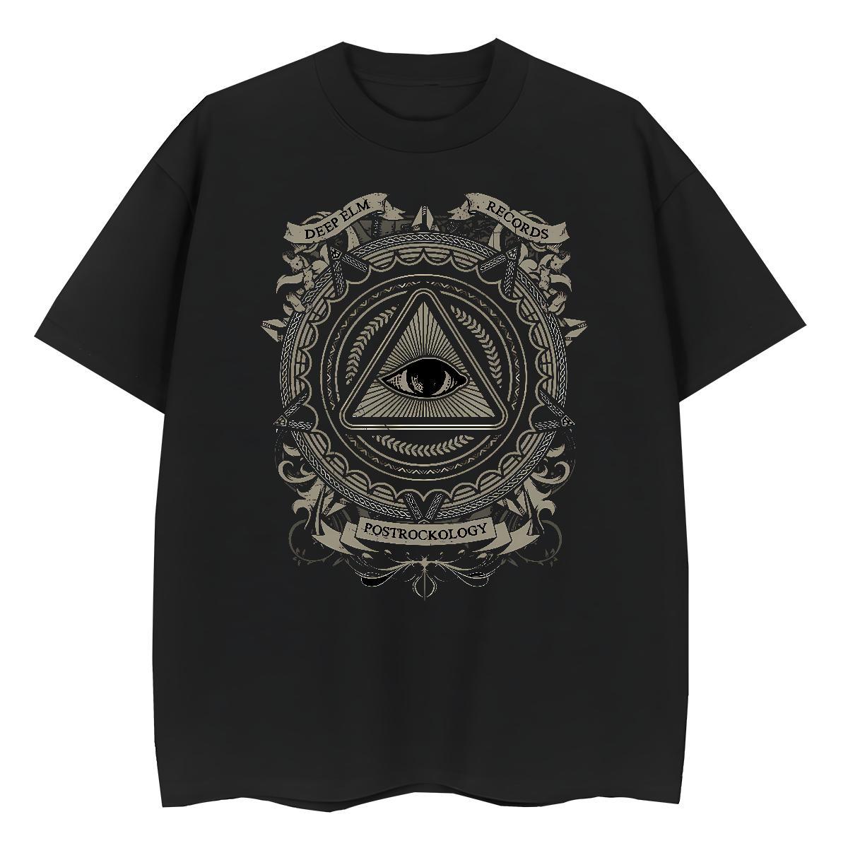 2024 T Shirt For Woman 230g 100% Cotton Round Neck Short Sleeve Sports Casual eye of the devil Tshirt for Man Woman Designer Nice Cartoon Floral Print