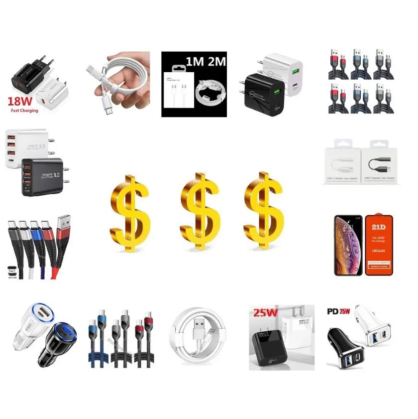 Wholesale USB C Type C micro USB cables and EU/US USB Chargers For Samsung Huawei Smart Phone good quality good priceBest Customer Order Easy Link