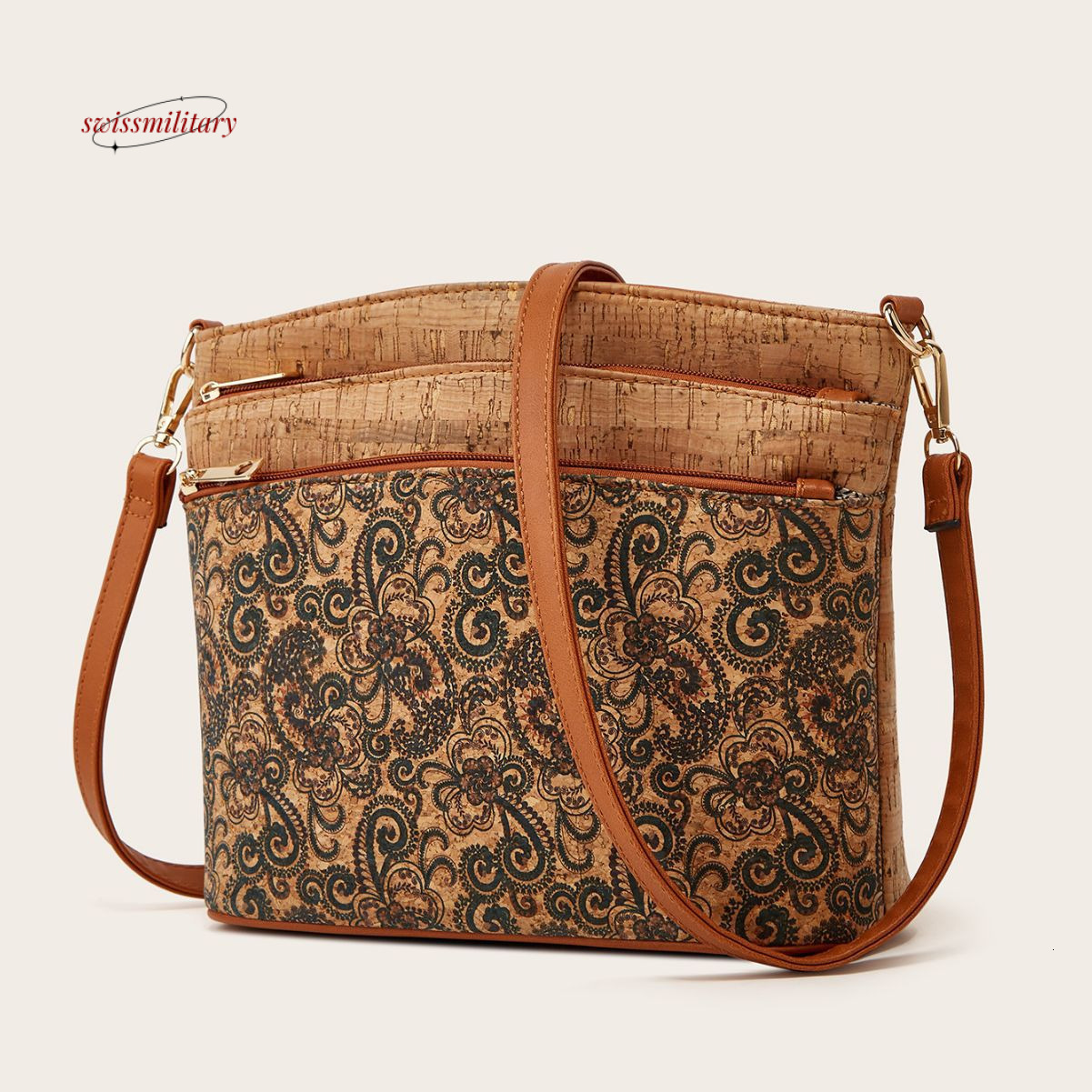 2024 New casual and fashionable women's ethnic style single shoulder crossbody personalized leisure tree leather bag #36 swissmilitary