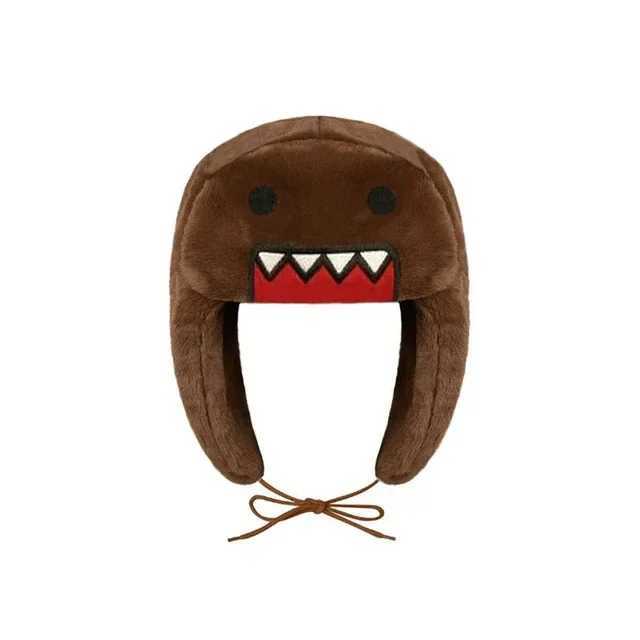 Domo Kun Plush Hat Ushanka Cute Winter Hat for Men Women Anime Warm Cap Gorras LX241018