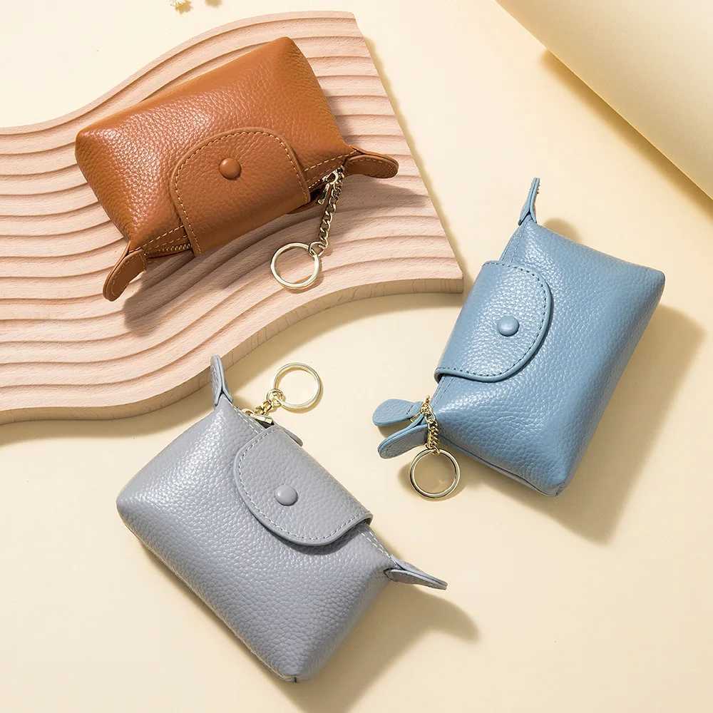 Genuine leather coin wallet small card holder wallet high-quality leather mini trash wallet brand Exquisite clutch bag Z241018