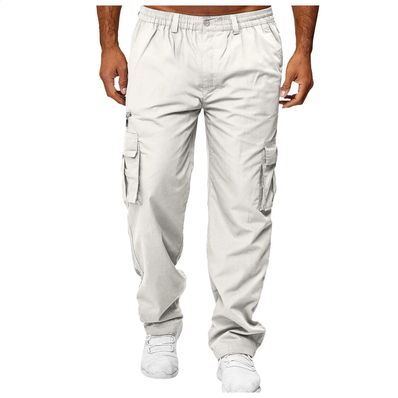 Men Retro Green Streetwear Cargo Pants Male Classic Outdoor Hiking Trekking Tactical Joggers Pant Military Multi Pocket Trousers 241010