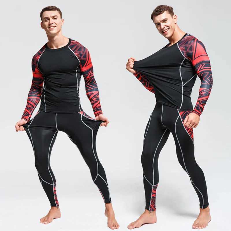 Men's Thermal Underwear winter Top quality Long Johns clothing Mens thermal underwear men underwear sets compression training underwear men cloth