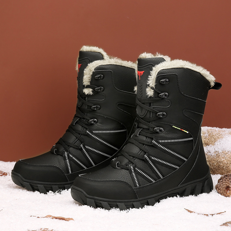 New Winter Men S High Top Plush Insulation And Thick Snow Boots Ddmythur