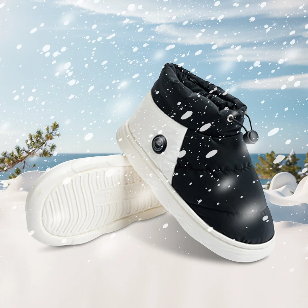 Neutral winter heating shoes rechargeable electric heating slider warm snow boots warm shoes241018