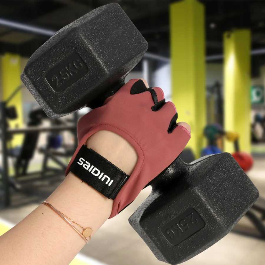 Mens and womens non slip yoga gloves cotton half finger gloves breathable outdoor cycling Pilates sports fishingW241018