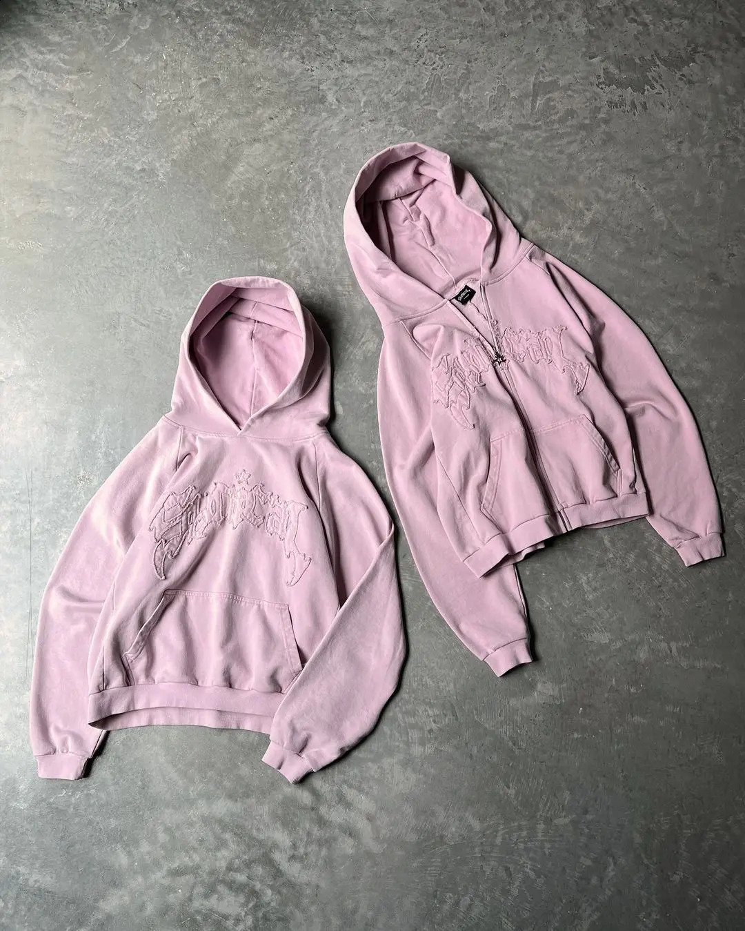 High Street Retro Streetwear Solid Color Embroidered Letters Womens Hoodie Sweatshirt Casual Men and Women Same Style Y2k Tops 241017