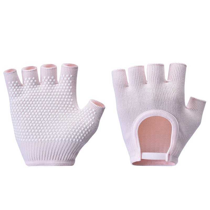 1 pair of male and female half finger bicycle gloves - anti slip fitness training gloves for fitness yoga and weightliftingW241018