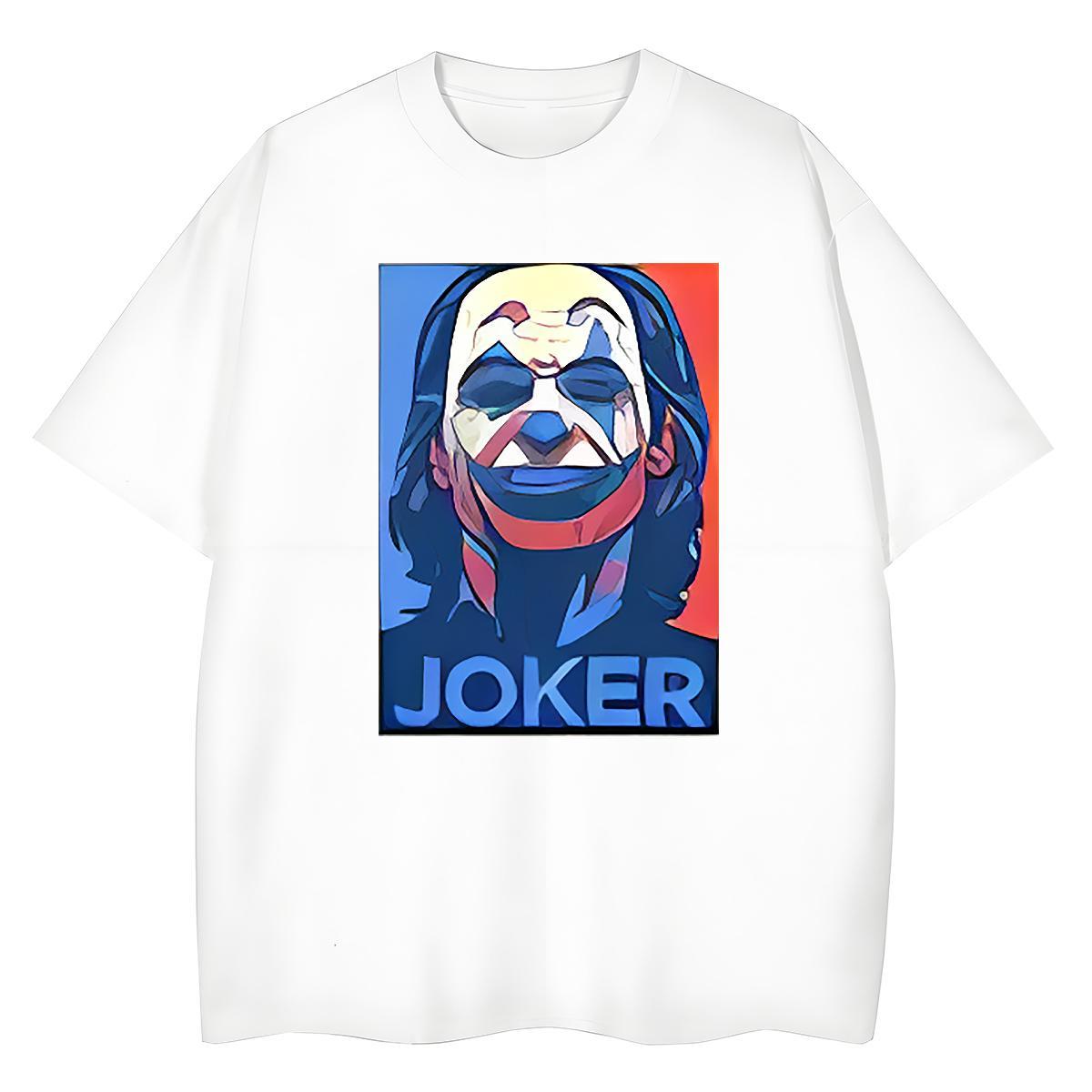 New Arrival Women T Shirts 230g Cotton O Neck Short Sleeves Home Outdoor clown Tshirt for Man Woman High quality Plus Size Custom Tee Shirt