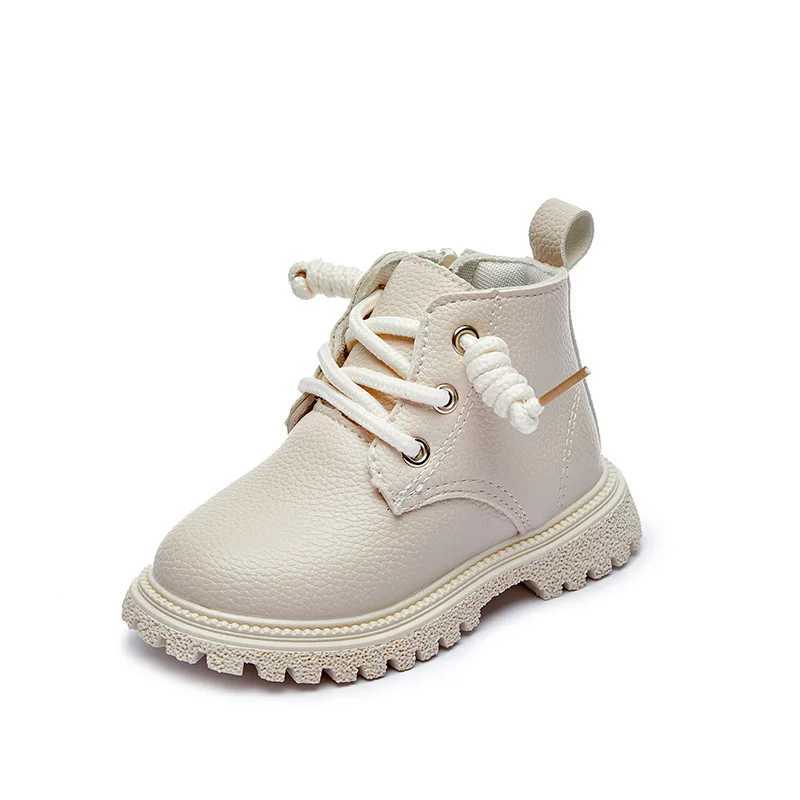 Boots Childrens Spring and Autumn Short Boots Boys Fashion Solid British Boots Girls Fashion Warm Short Boots H241018