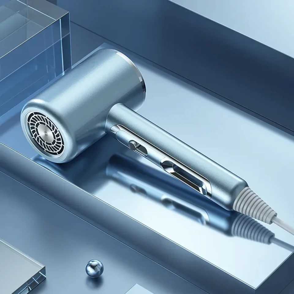 New travel hair dryer with strong wind speed and low noise capable of quick drying high-quality 1600W hair care tool with smooth air numbering W241018