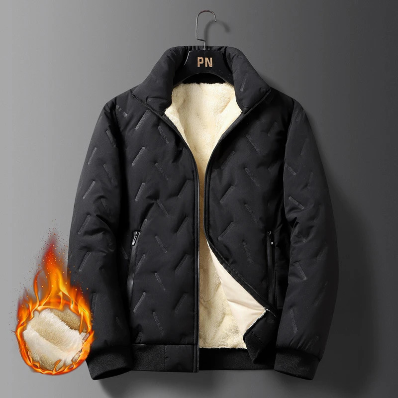 Prowow Autumn Winter Jacket Men Warm Thicken Jackets Waterproof Jogging Casual Coat Fashion Loose Grey Parke 241018