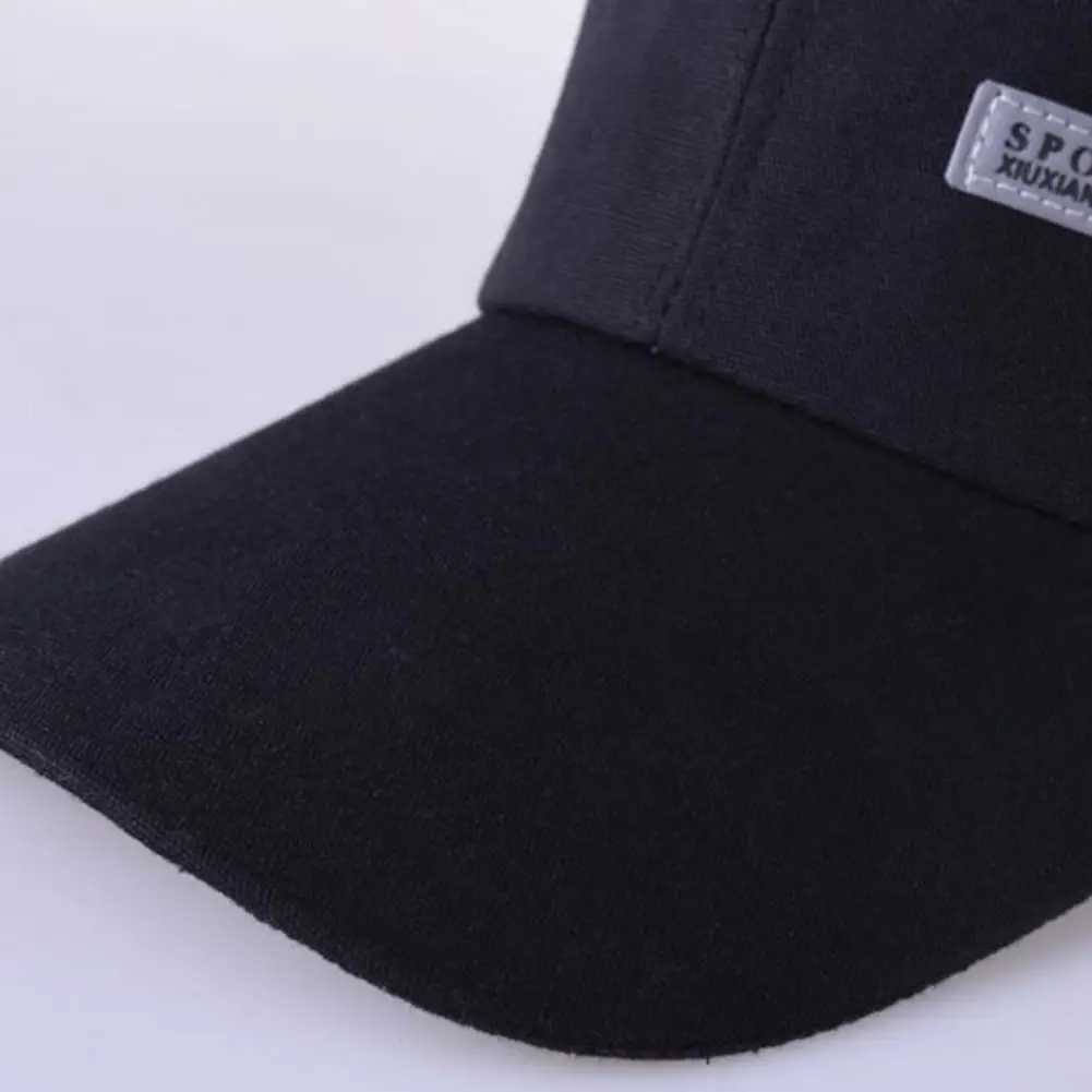 Fashion Letter Baseball Cap Solid Color Sunscreen Visor Hat Washed Dad Hats Simple Vintage Hip Hop Sun Hats For Women MenX241018