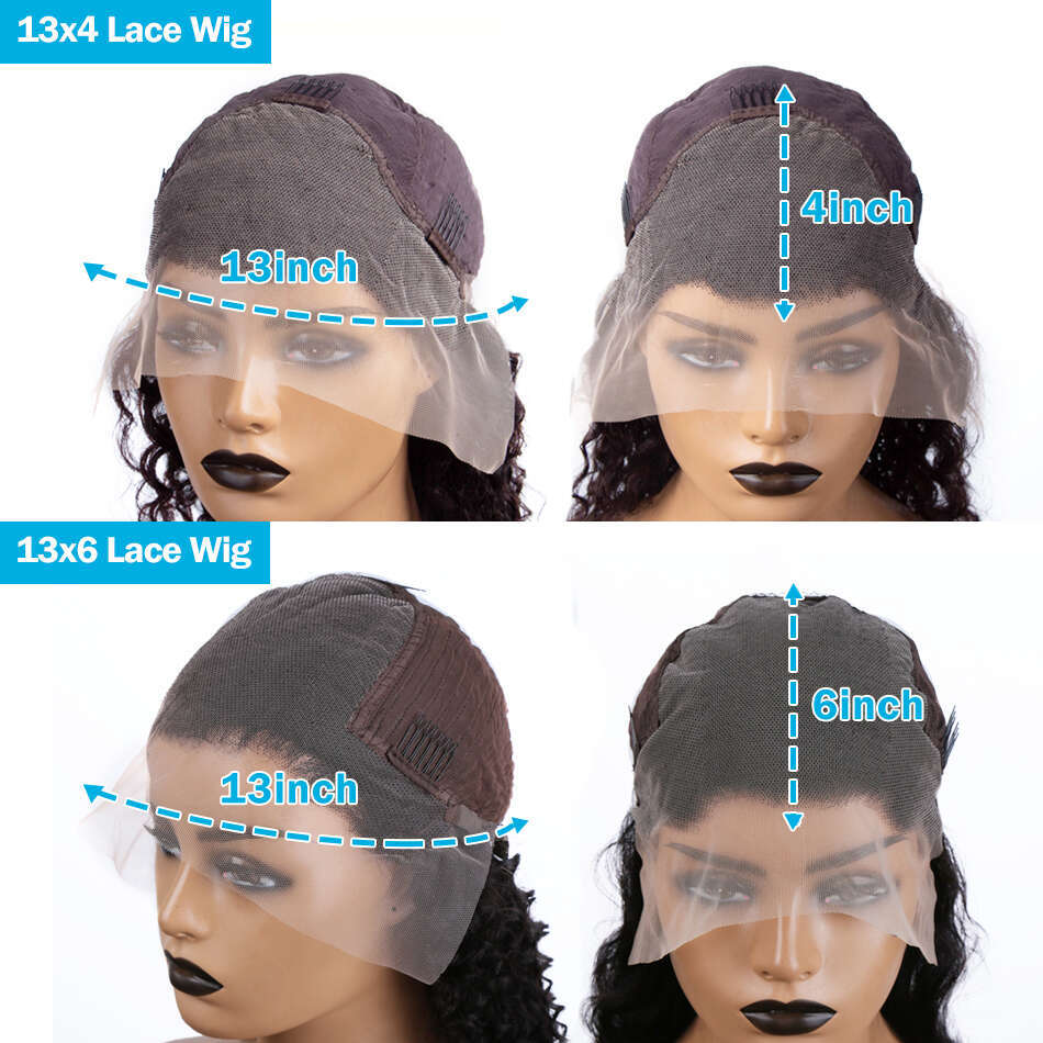 26 Inch Highlight Honey Brown Curly Lace Front Human Hair Wigs 180 Density 13x6 Ombre Colored Deep Wave Lace Frontal Wig