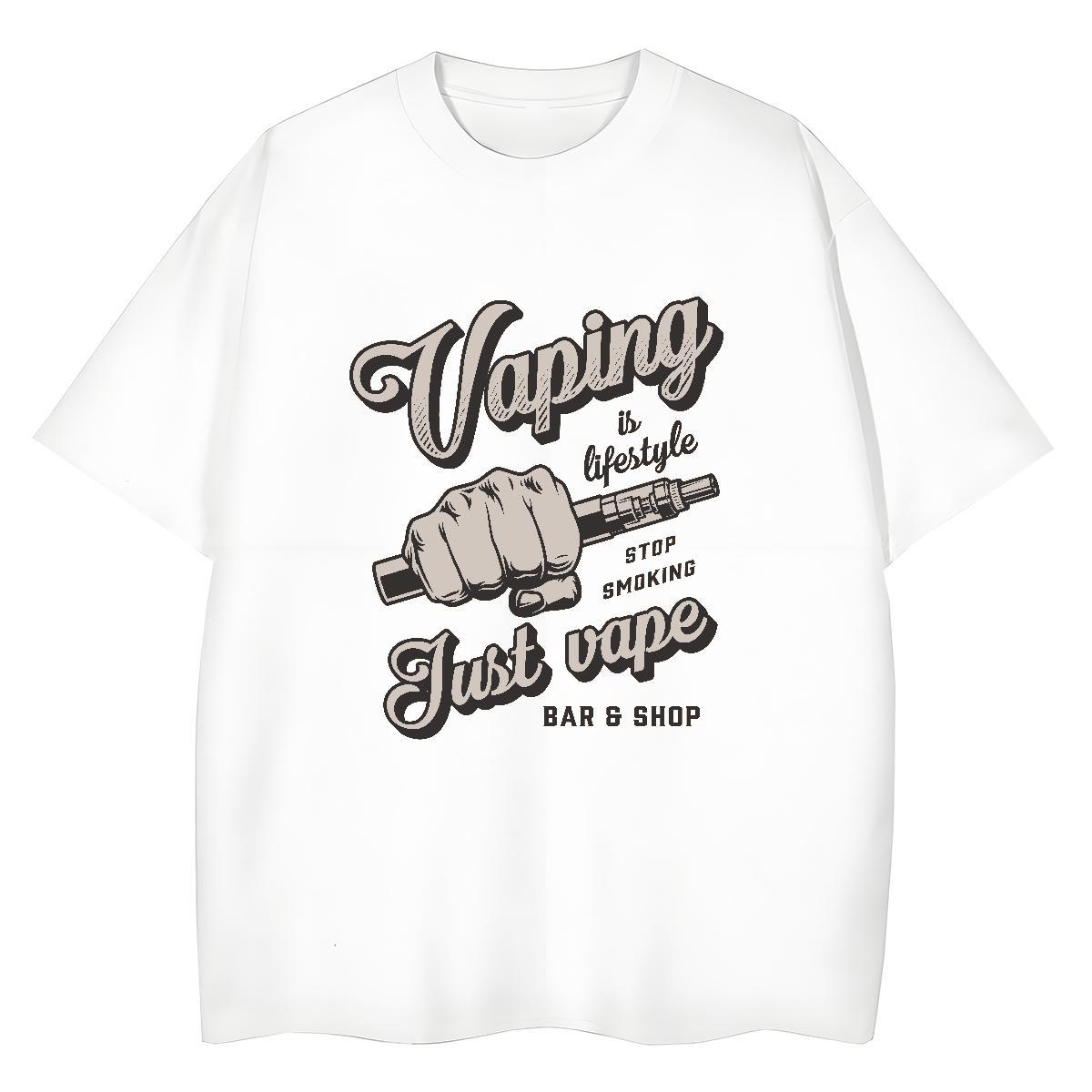High Quality T-Shirts 230g Cotton tool Street Wear DIY Printed O-Neck Short Sleeve Couples T Shirts Fashion Clothes