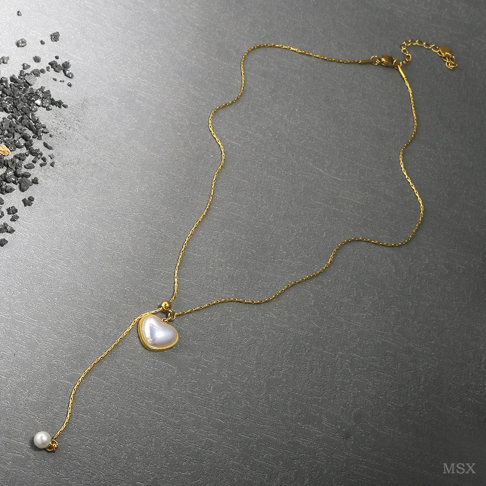 Stainless steel creative chain necklace 241018